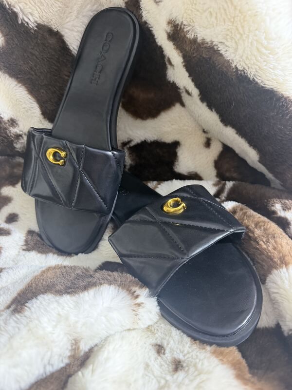 Black Coach Sandals
