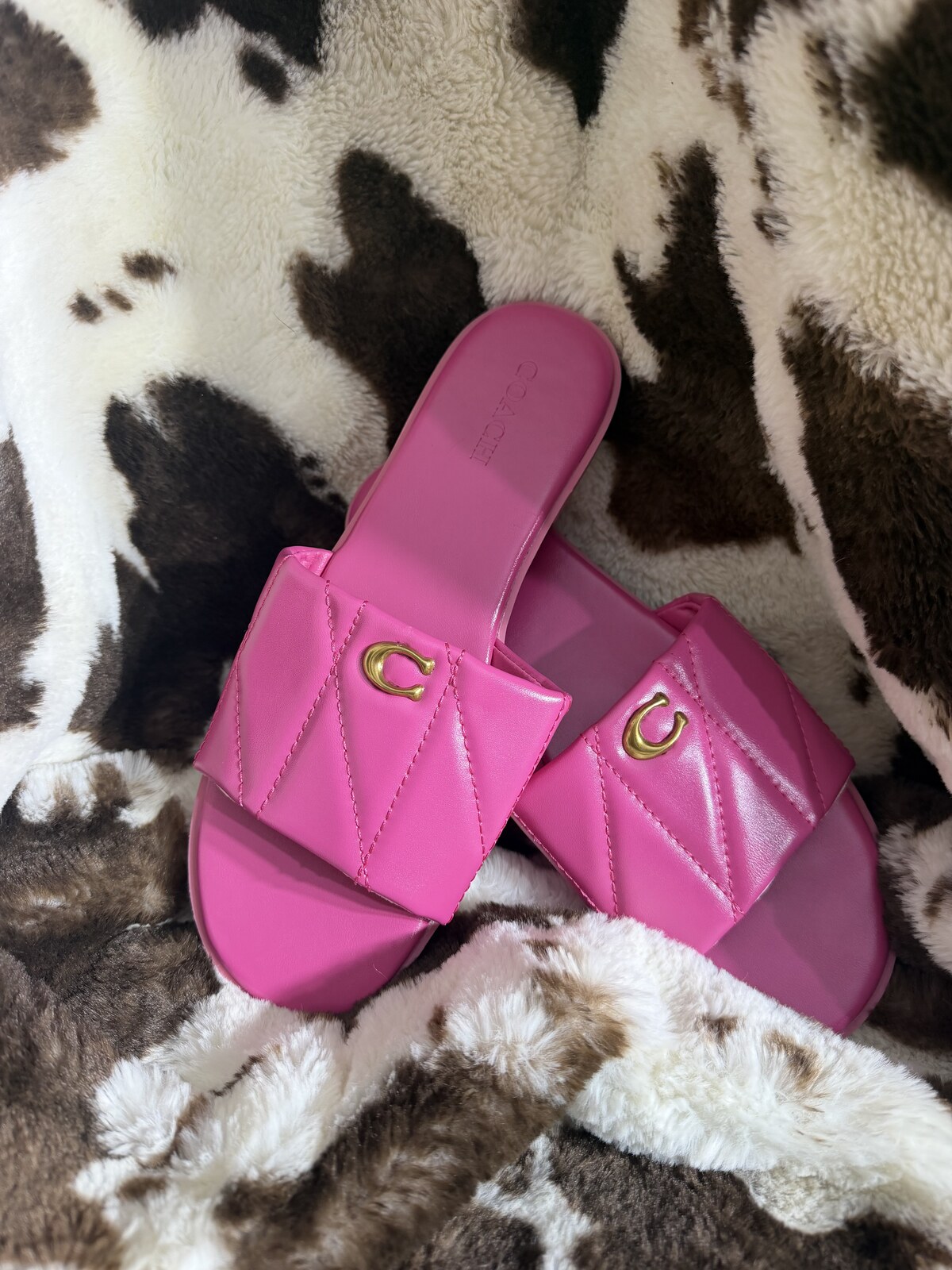 Pink Coach Sandals