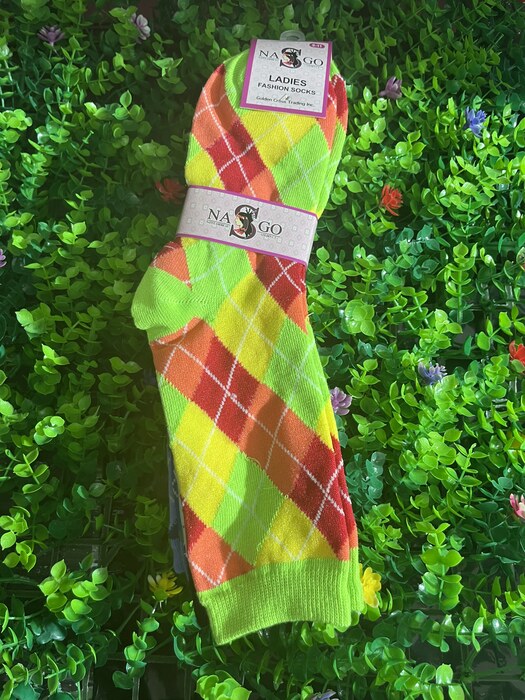 Plaid fashion socks