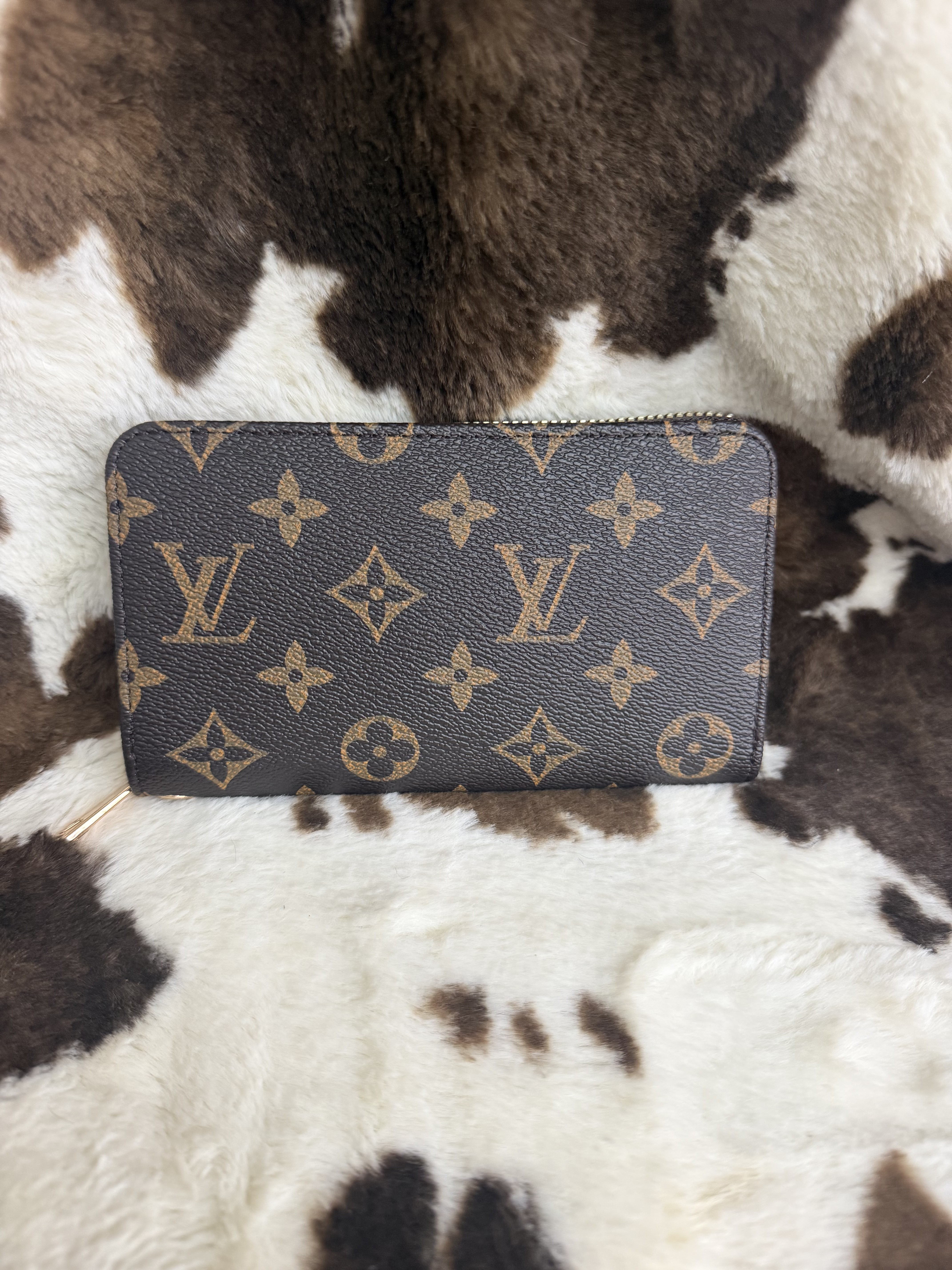 LV Black Wallet Wristlet