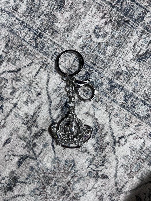 Crystal crown keychain