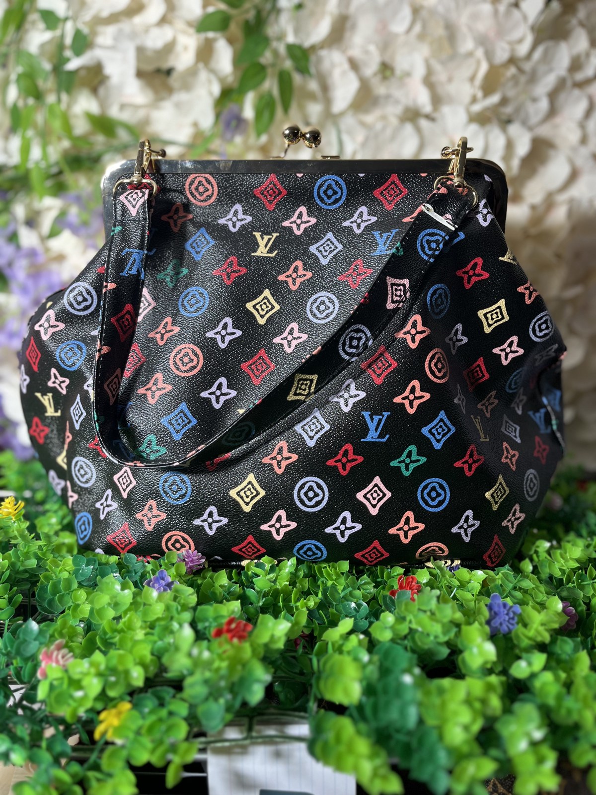 Multicolor Monogram Shoulder Bag