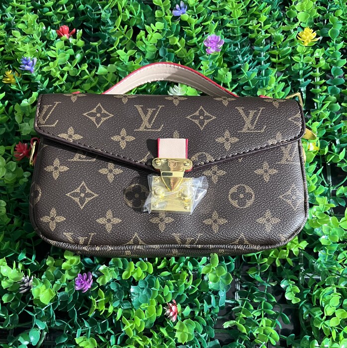 Monogram flap crossbody