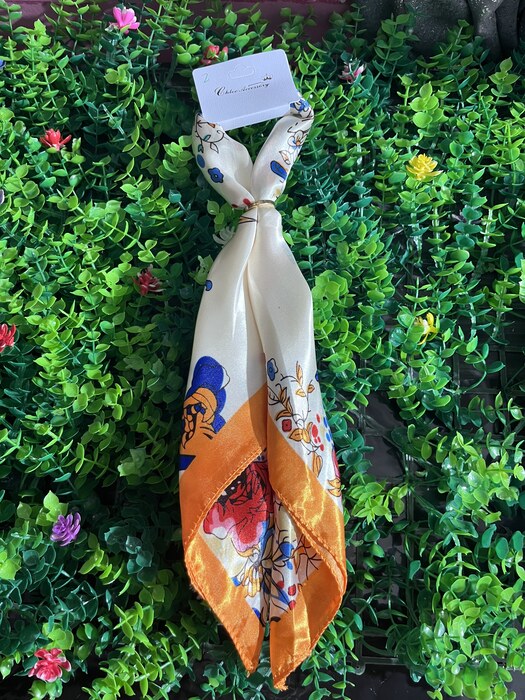 Silk neck scarf