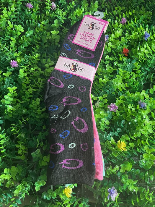 Swirl print socks