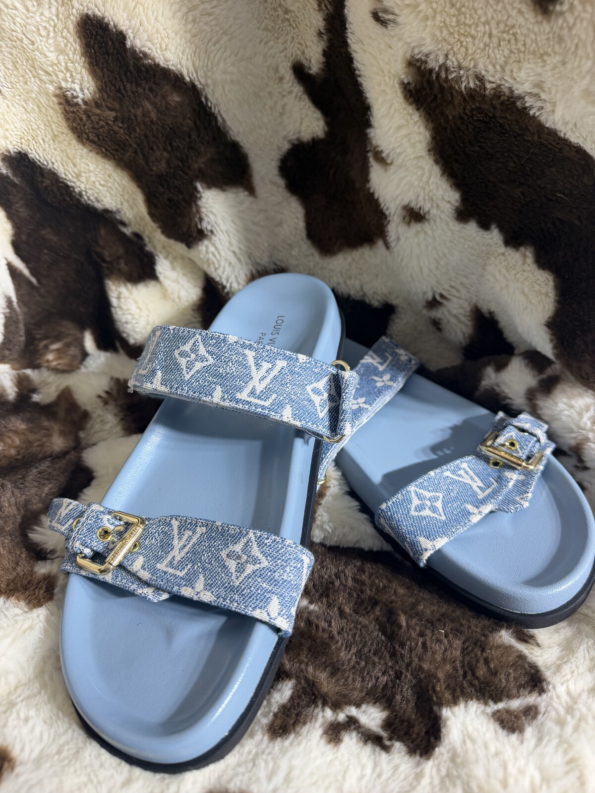 Denim Blue LV Sandals