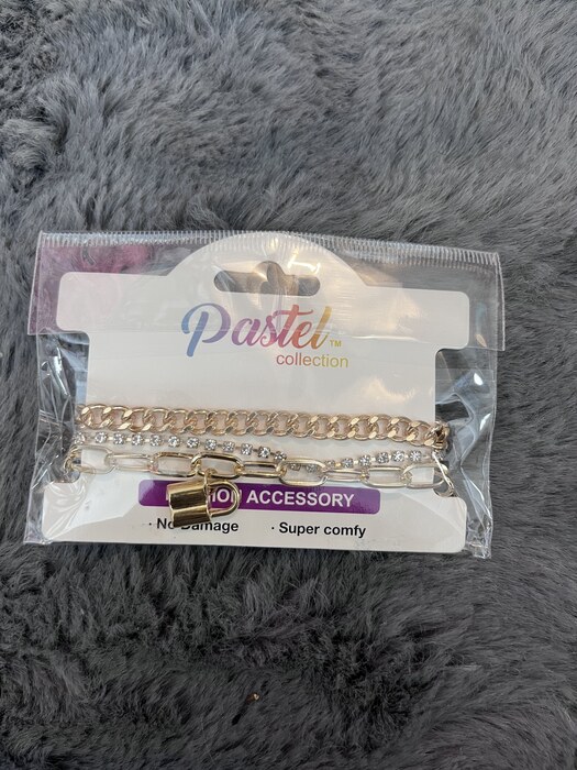 Gold Lock Anklet