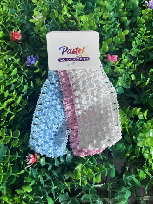 Crochet stretch headband set